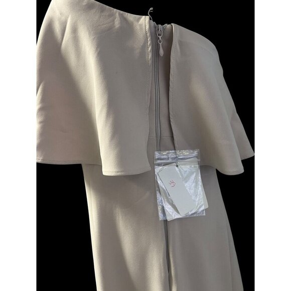 SHOW ME YOUR MUMU STRAPLESS MAXI DRESS STONE BRIDEMAID SUMMER WEDDING LG - Picture 4 of 8